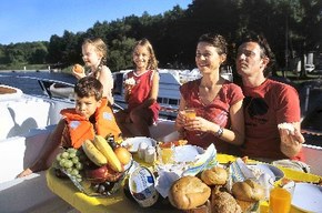Familie an Bord